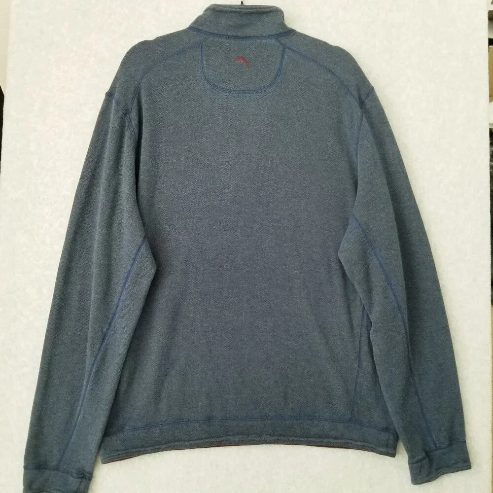 Tommy Bahama Mens Pullover Quarter Zip Sweater Shirt Size L